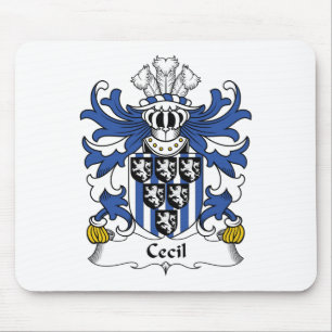 Cecil familjvapensköld musmatta