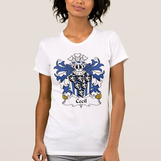 Cecil familjvapensköld tee shirt (Framsida)