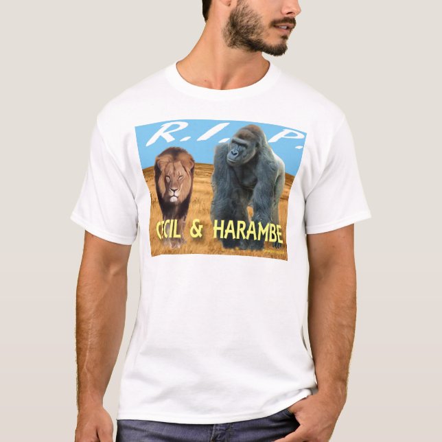 Cecil & Harambe T-Shirt (Framsida)
