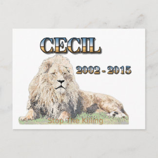 Cecil the Lejon Vykort