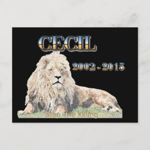 Cecil the Lejon Vykort