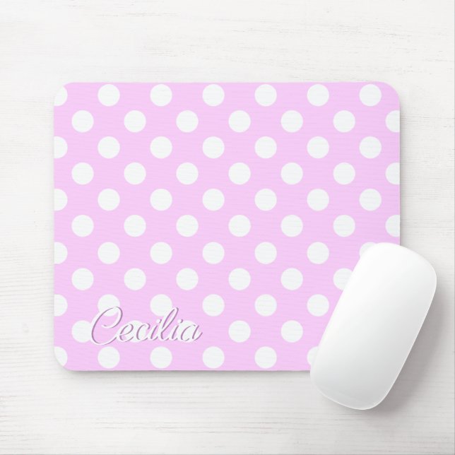 Cecilia - Mall Soft Pastel Rosa and White Namn Musmatta (Med mus)