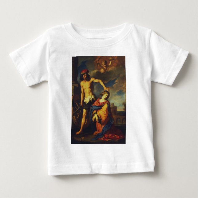 Cecilia Martyrium Helig Finkonstsamling T Shirt (Framsida)
