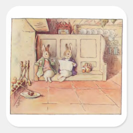 Cecily Parsleys Nursery Rhymes by Beatrix Potter Fyrkantigt Klistermärke