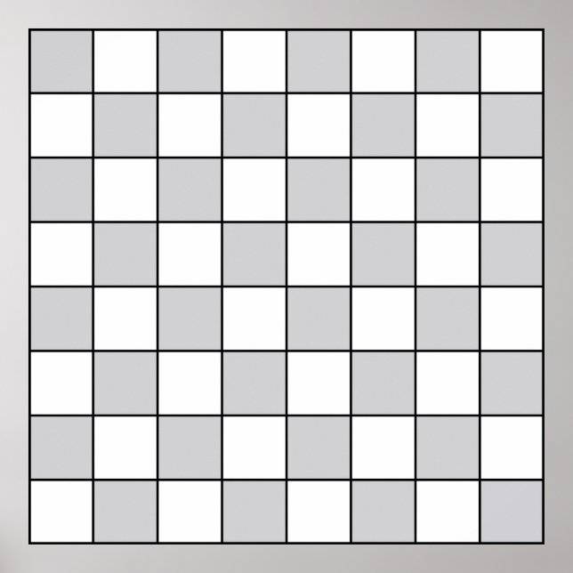 Ceckerboard Planner Poster (Framsidan)