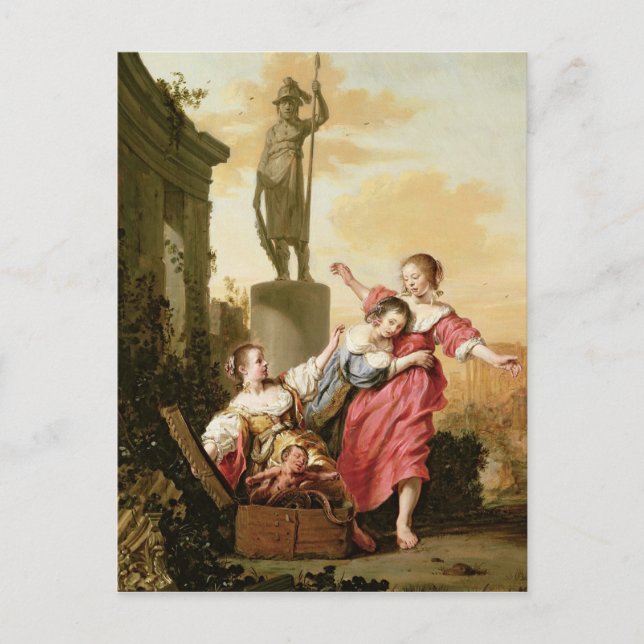 Cecrops tre döttrar vykort (Framsida)