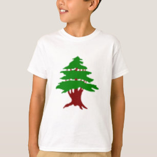 Cedar av Libanon Premium Patriotisk Bild T-Shirt