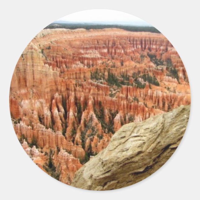 Cedar Breaks nationalparkssticker Runt Klistermärke (Framsida)