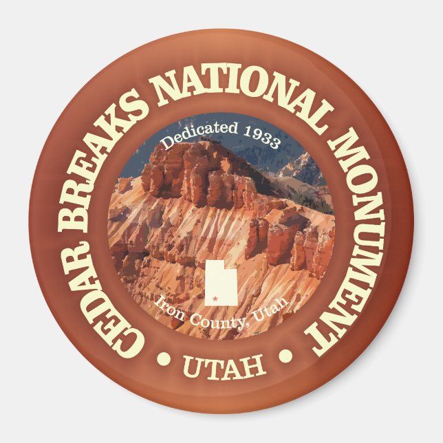 Cedar Breaks (NM) Magnet (Framsidan)