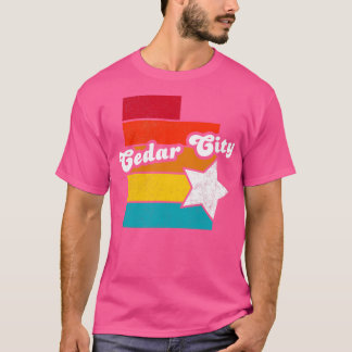 Cedar City Utah Vintage Distress Souvenir 2 T Shirt