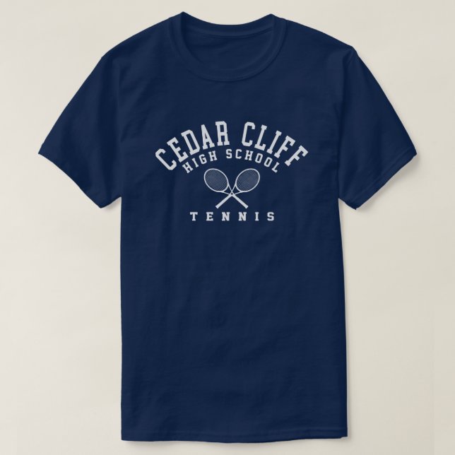 Cedar Cliff Tennis T Shirt (Design framsida)
