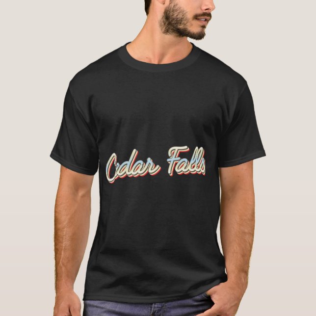 Cedar Falls College - eget skript T Shirt (Framsida)