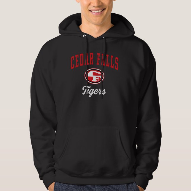 Cedar Falls High School Tigers T-Shirt C3 Hoodie (Framsida)