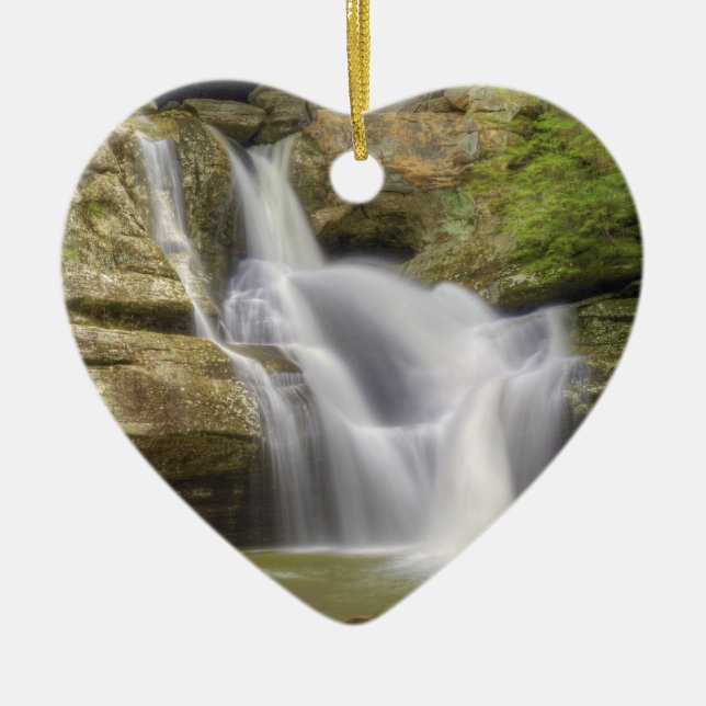 Cedar Falls, Hocking Backe Ohio Julgransprydnad Keramik (Framsidan)