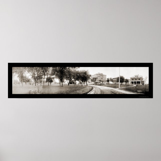 Cedar Falls IA Panview Photo 1907 Poster (Framsidan)