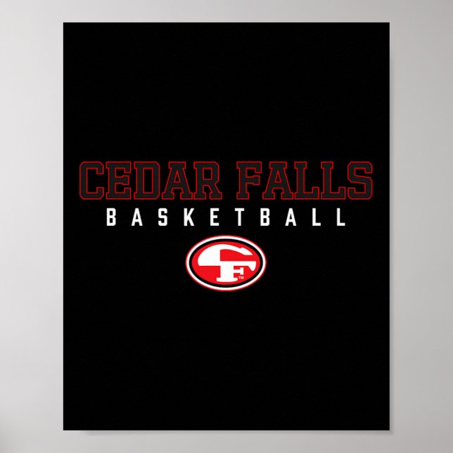 Cedar Falls Tigers logotyp Sketll Hs  Poster (Framsidan)