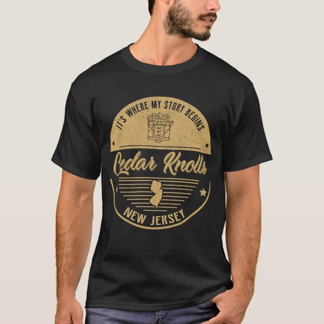 Cedar Knolls New jersey Det är där min berättelse  T Shirt (Framsida)