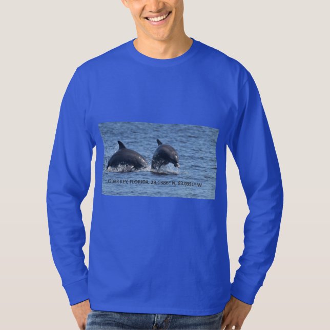 Cedar Nyckel Dolphins långärmad t-shirt (Framsida)