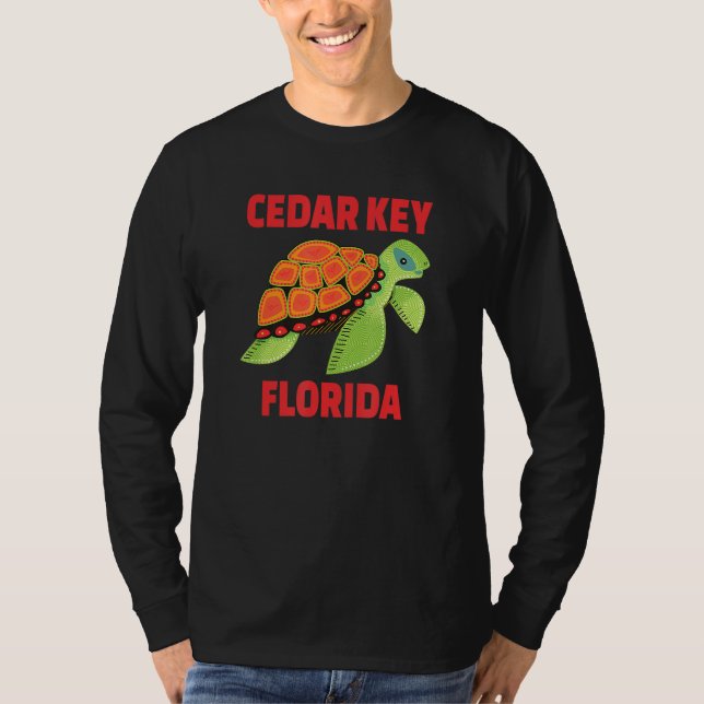 Cedar Nyckel Florida Sea Turtle T Shirt (Framsida)