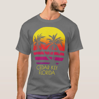 Cedar Nyckel Florida Vintage Tropical Sunset Handf T Shirt
