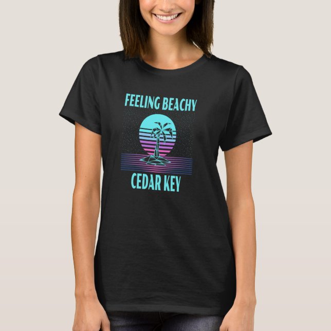 Cedar Nyckel Vacation Coola Handflatan Träd T Shirt (Framsida)