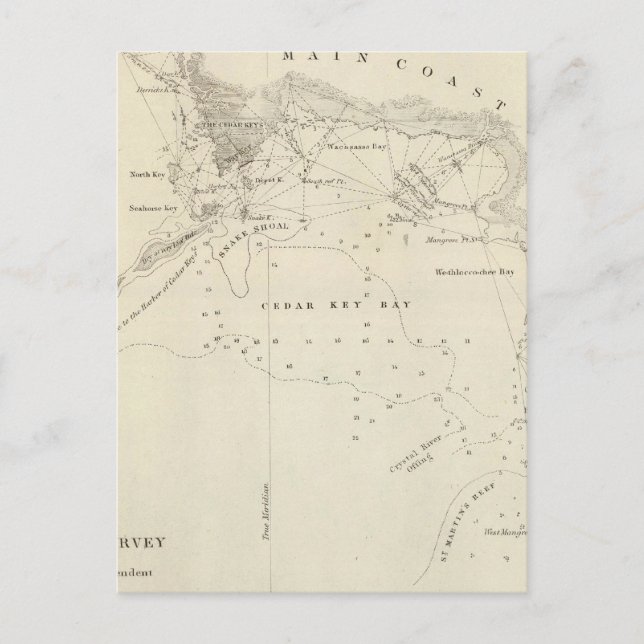 Cedar Nycklar, Fla Vykort (Framsida)