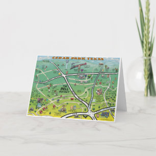 Cedar Park Karta-hälsningskort Kort