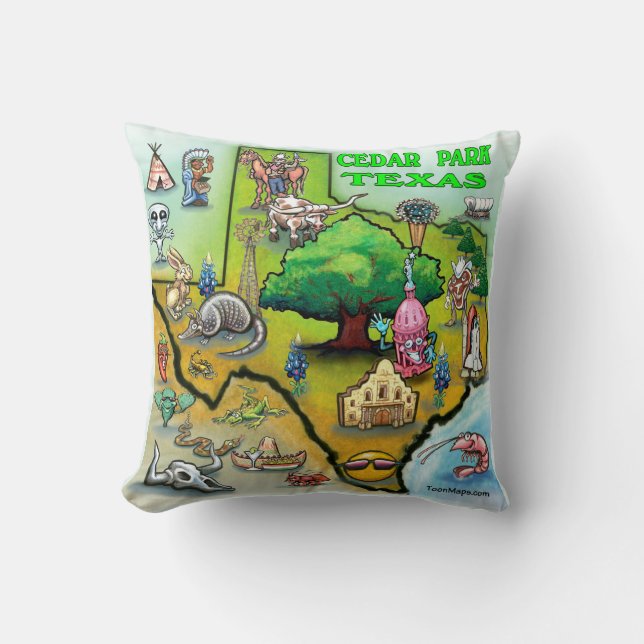 Cedar Park Texas Dekorativ kudde (Framsida)