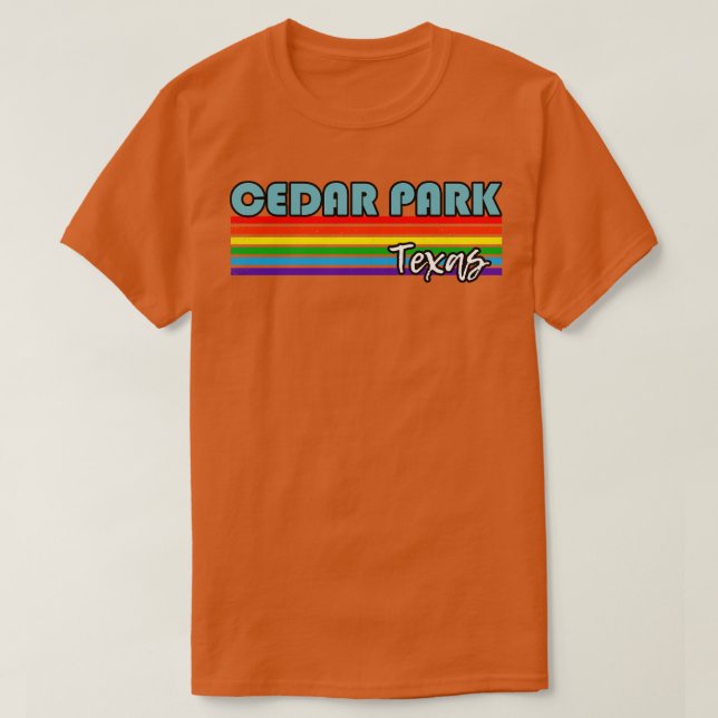 Cedar Park Texas Pride Cedar Park LGBT GT HBT TQ T Shirt (Design framsida)