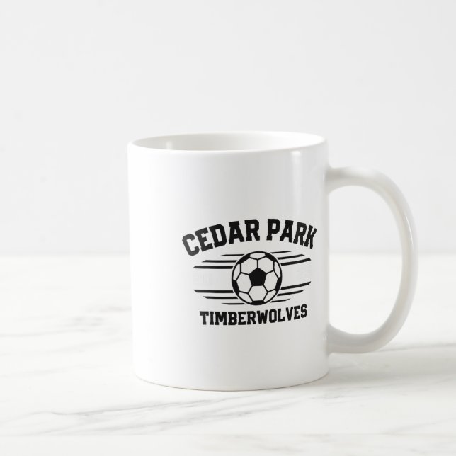 Cedar Park Timberwolves Fotboll Ll 2025  Kaffemugg (Höger)