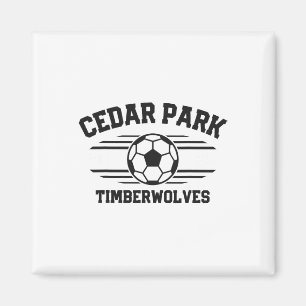 Cedar Park Timberwolves Fotboll Ll 2025 Magnet