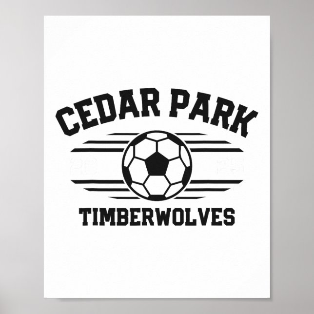Cedar Park Timberwolves Fotboll Ll 2025  Poster (Framsidan)