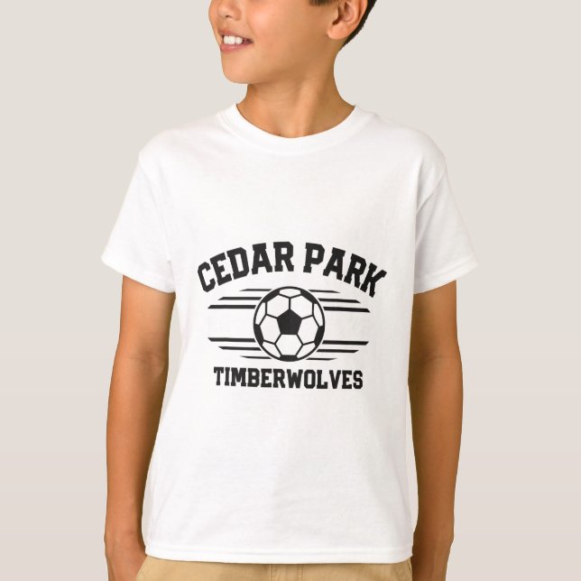 Cedar Park Timberwolves Fotboll Ll 2025  T Shirt (Framsida)