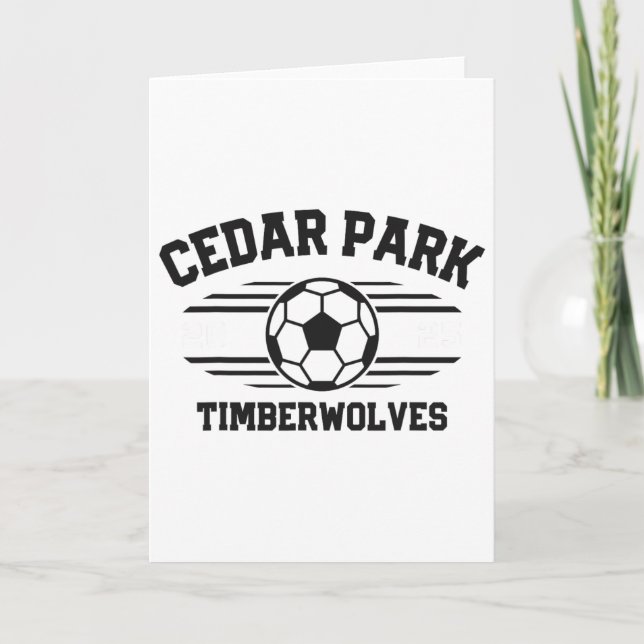 Cedar Park Timberwolves Soccer Ll 2025  Kort (Framsida)
