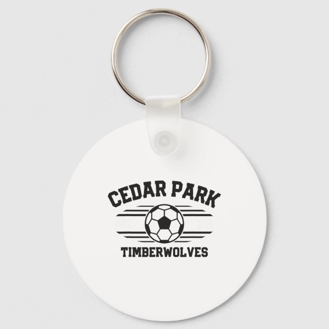 Cedar Park Timberwolves Soccer Ll 2025  Nyckelring (Framsida)