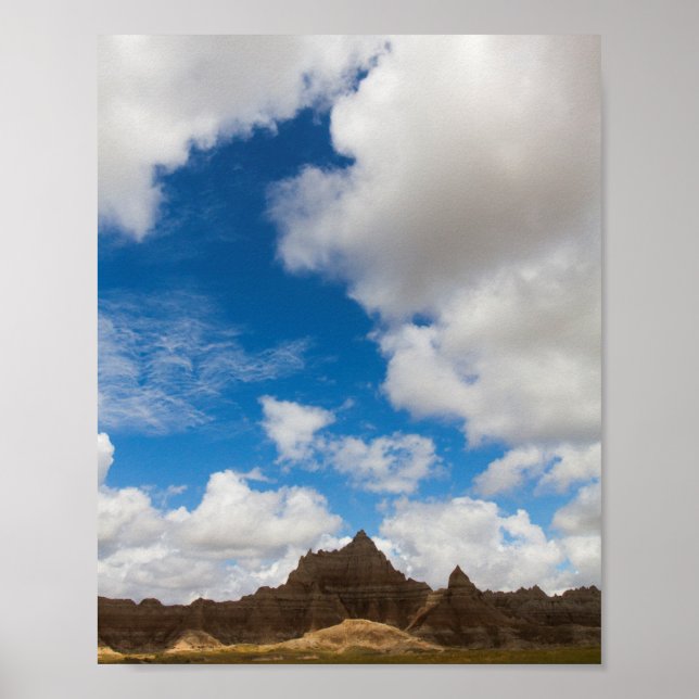 Cedar Pass Area, Badlands nationalpark, SD Poster (Framsidan)