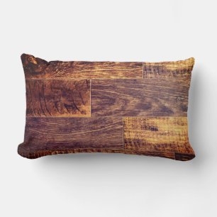 Cedar Planks Kortisongryn mönster Lumbarkudde