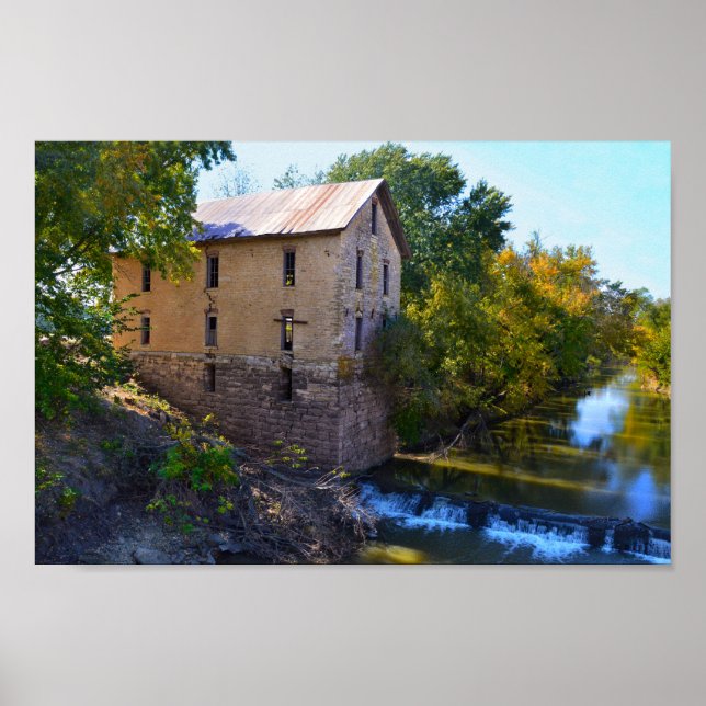 Cedar Point Mill, Kansas Poster (Framsidan)
