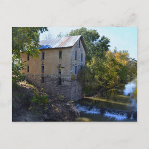 Cedar Point Mill, Kansas Vykort