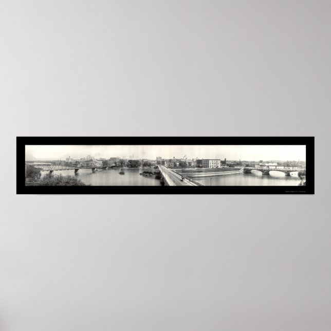 Cedar Rapids, IA Photo 1914 Poster (Framsidan)