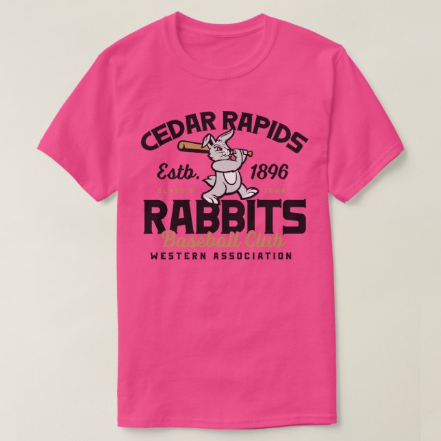 Cedar Rapids Rabbits T Shirt (Design framsida)