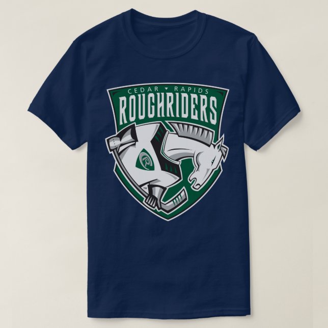 Cedar Rapids RoughRiders T Shirt (Design framsida)