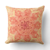 Cedar Swirly Sol Art Mandala Pillow