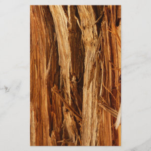 Cedar Texturerad träbark Brevpapper