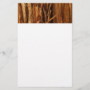 Cedar Texturerad träbark Brevpapper