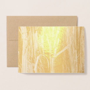 Cedar Texturerad träbark Folierat Kort