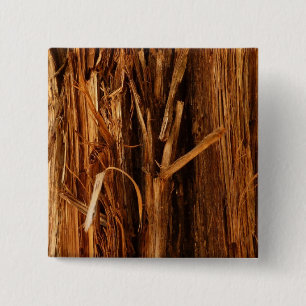 Cedar Texturerad träbark Knapp