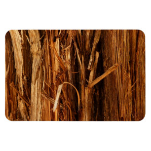 Cedar Texturerad träbark Magnet