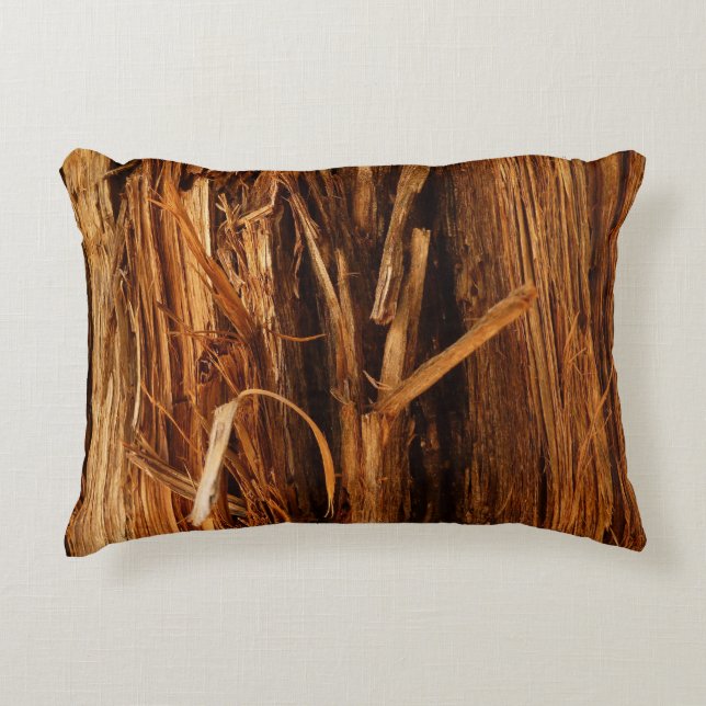 Cedar Texturerad träbark Prydnadskudde (Framsidan)