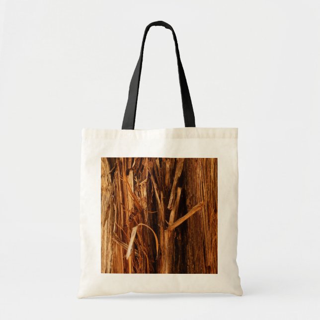 Cedar Texturerad träbark Tygkasse (Framsidan)